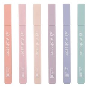 2 x Cute Pastel Highlighters Mild Assorted Color w/Soft Chisel Tip No Bleed